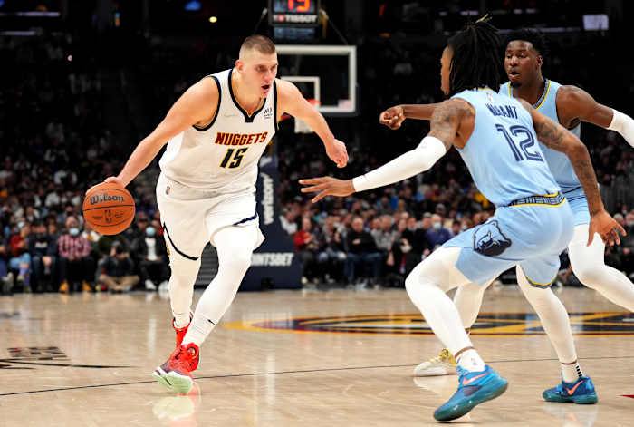 Denver Nuggets center Nikola Jokić and Memphis Grizzlies guard Ja Morant